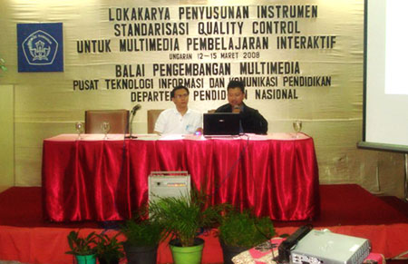 12 s/d 15 Maret 2008 â€“ Penyusunan Instrumen Standarisasi Quality Control MPI