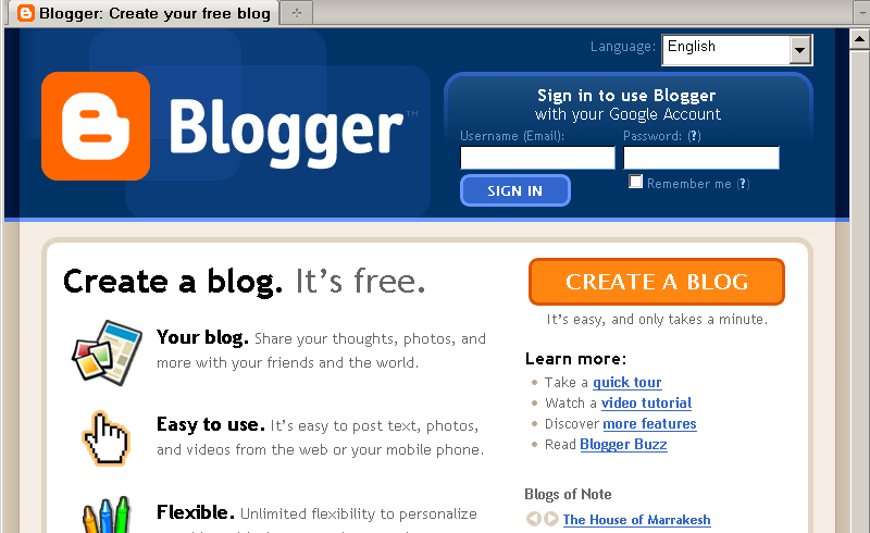 Cara Membuat Blog Di Blogger